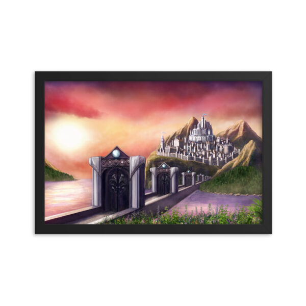 Fantasy Castle Landscape Painting