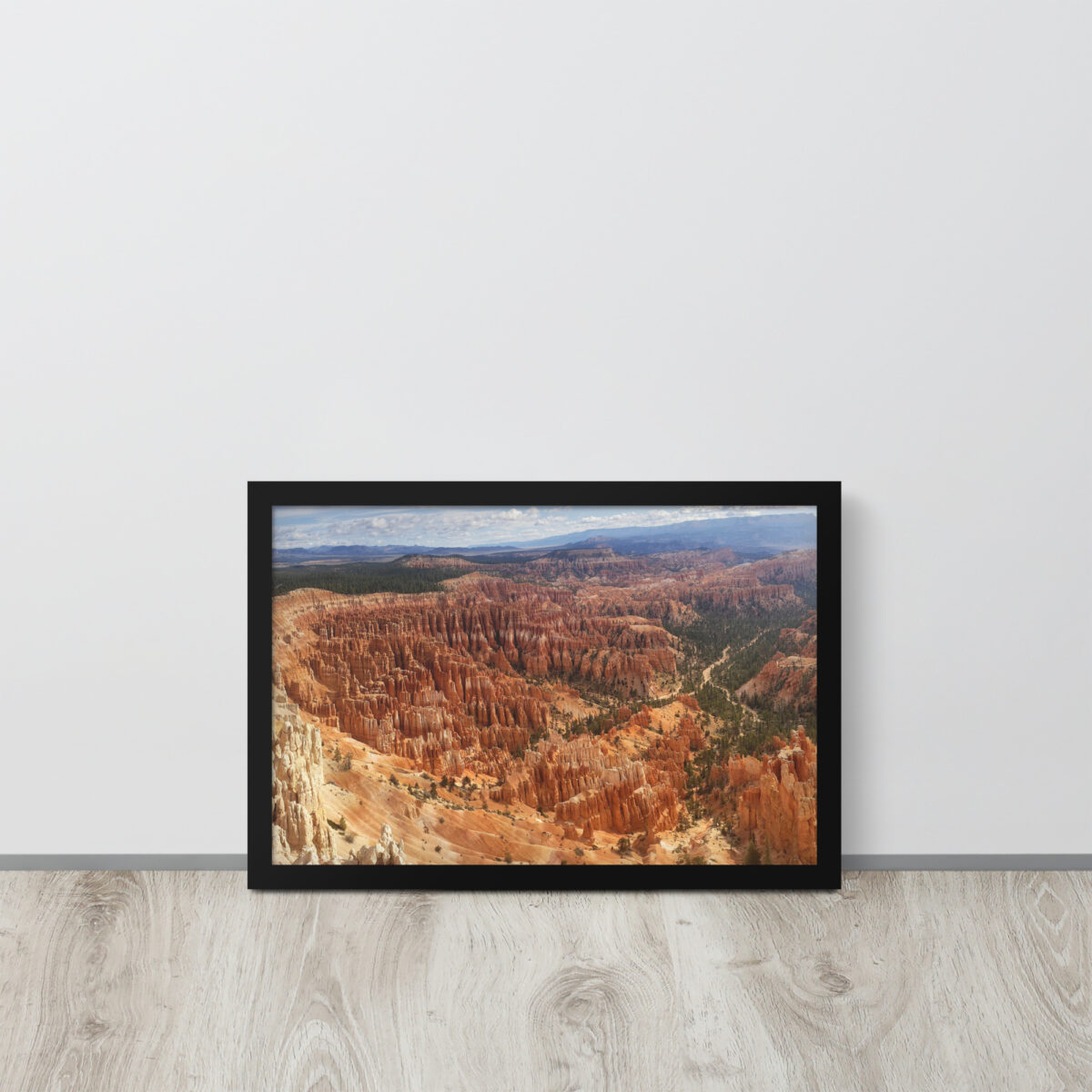 Bryce Canyon Bryce Amphitheater enhanced matte paper framed poster (in) black 12x18 front 654af19688c8b