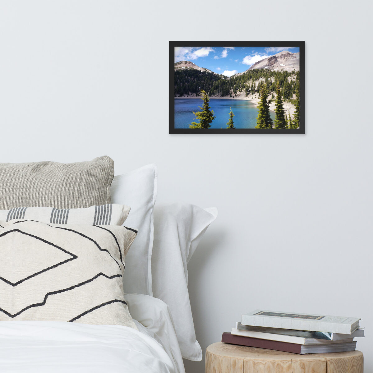 Lassen Lake Helen enhanced matte paper framed poster (in) black 12x18 front 654af52008391