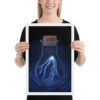 Lightning in a Bottle enhanced matte paper framed poster (in) white 12x18 person 661882d2e2638