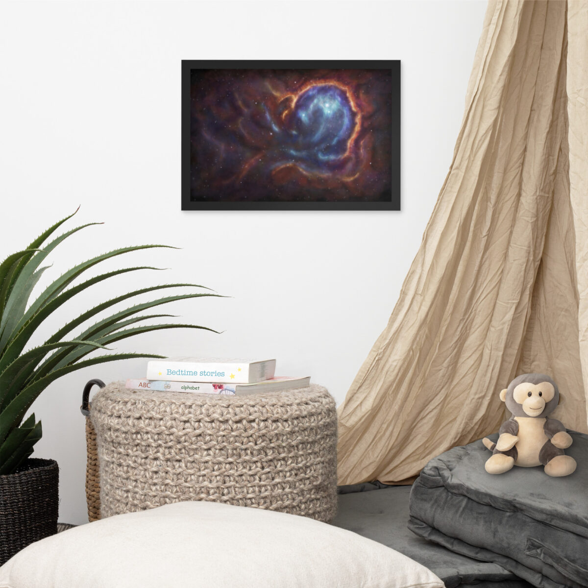 Nebulas enhanced matte paper framed poster (in) black 12x18 front 66187a4d17d73