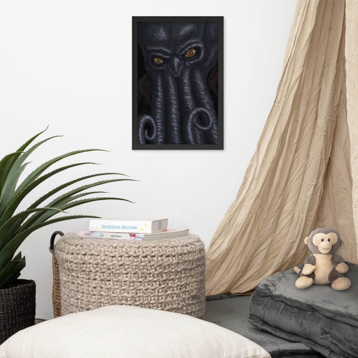 Mind Flayer enhanced matte paper framed poster (in) black 12x18 front 68c585c6e2233