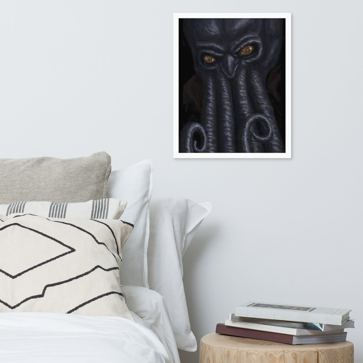 Mind Flayer enhanced matte paper framed poster (in) white 16x20 front 68c585c6e2038
