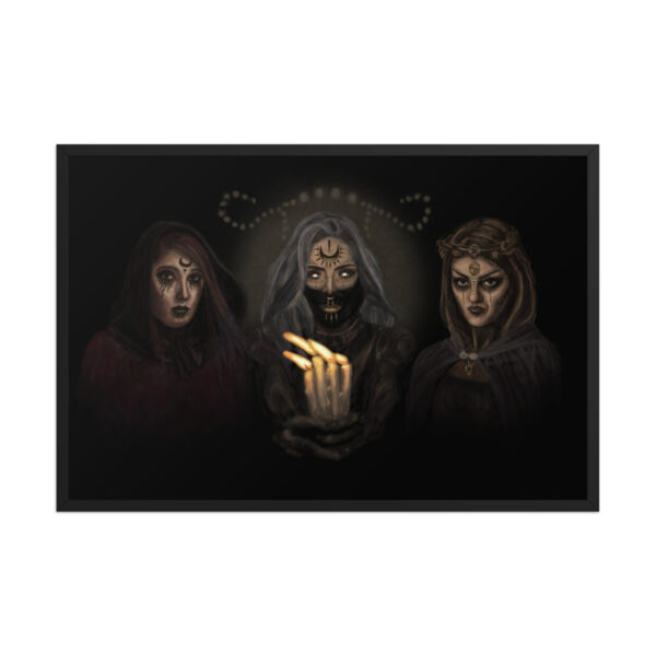 The Coven enhanced matte paper framed poster (in) black 24x36 front 68b8d38a4f02f