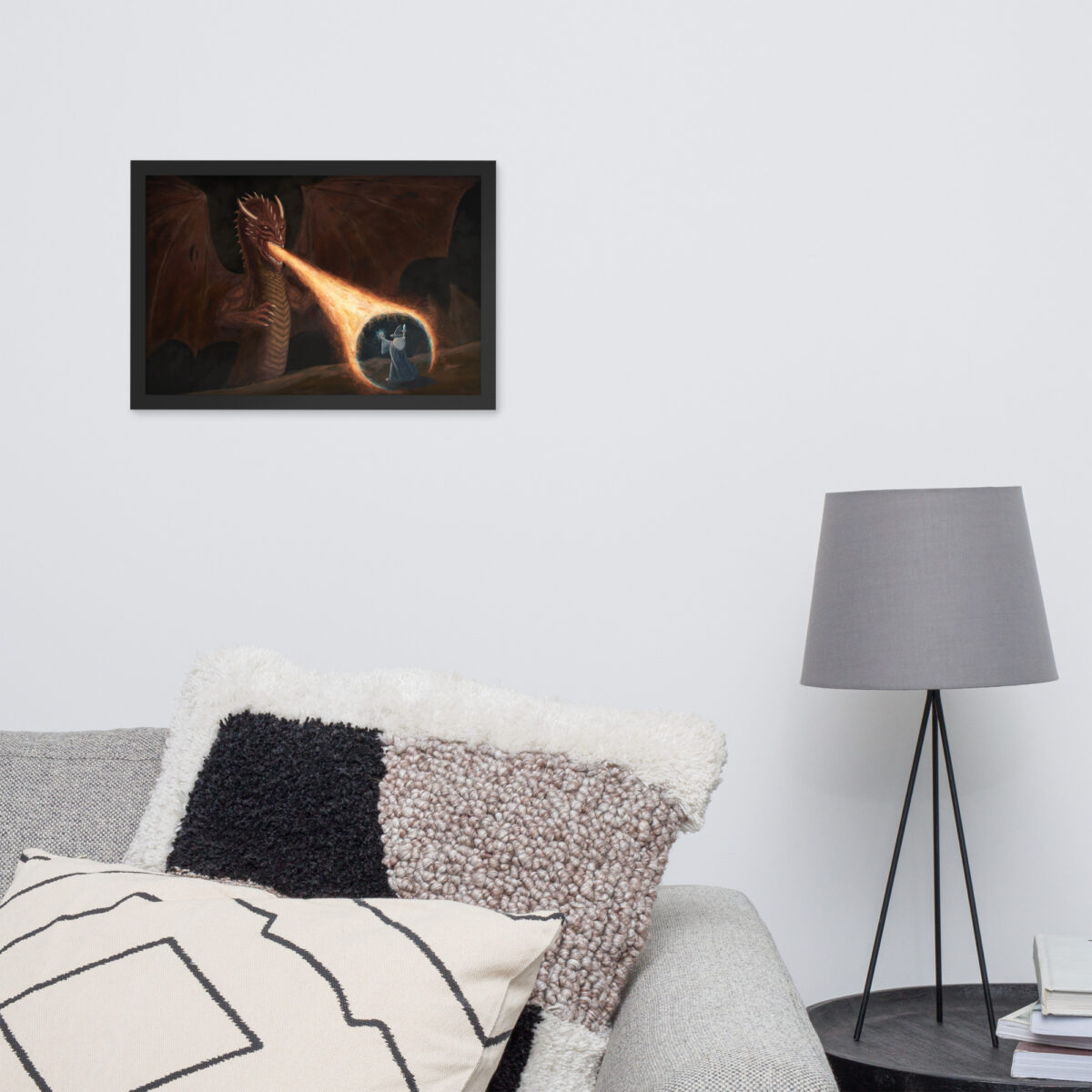 Waning Shield enhanced matte paper framed poster (in) black 12x18 front 68b7794813aa8