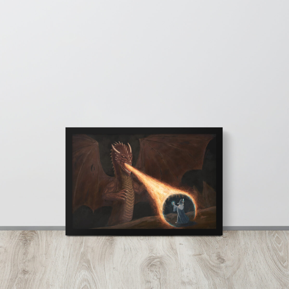 Waning Shield enhanced matte paper framed poster (in) black 12x18 front 68b7794813f4a