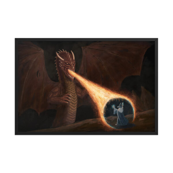 Waning Shield enhanced matte paper framed poster (in) black 24x36 front 68b7794814185