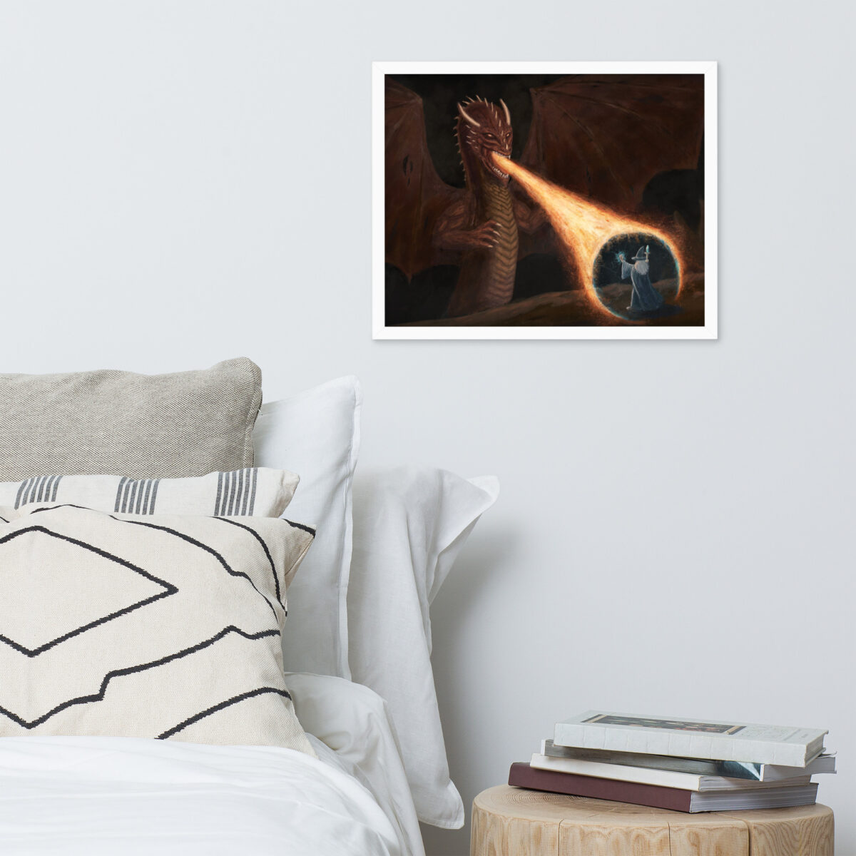 Waning Shield enhanced matte paper framed poster (in) white 16x20 front 68b779481333d